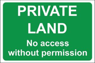 Picture of Private land no access without permission