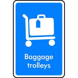 Picture of "Baggage Trolleys" Sign 
