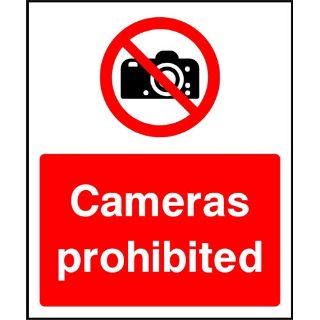 Picture of "Cameras Prohibited" Sign