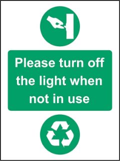 Picture of Please turn off the light when not in use 