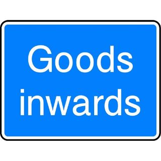 Picture of "Goods Inwards" Sign 