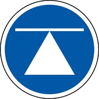 Picture of Center Of Gravity Iso Safety Label