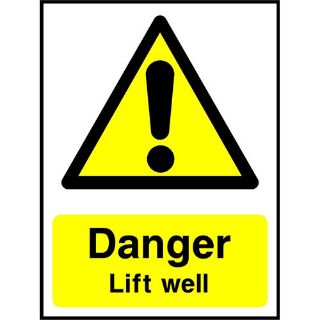 Picture of "Danger Lift Well" Sign 