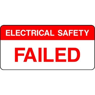 Picture of "Electricity Safety- Failed" Sign 