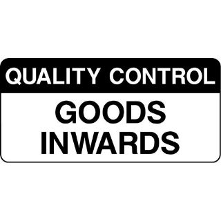 Picture of "Quality Control- Goods Inwards" Sign 