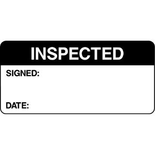 Picture of "Inspected" Signed-Date" Sign 