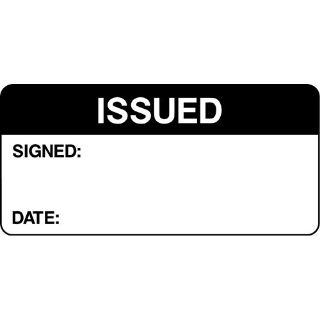 Picture of "Issued-Signed-Date" Sign 