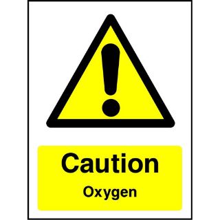 Picture of "Caution Oxygen" Sign 