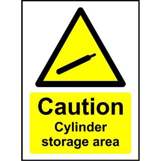 Picture of Caution Cylinder Storage Area Safety Sign