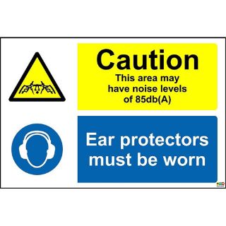 Picture of Caution This Area May Have Noise Levels Of 85Db(A). Ear Protectors Must Be Worn Sign