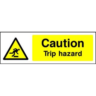 Picture of "Caution Trip Hazard" Sign 