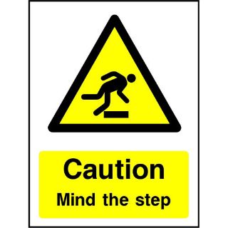Picture of "Caution Mind The Step" Sign 