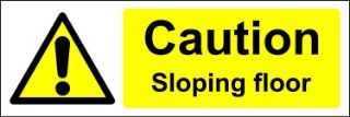 Picture of Caution sloping floor 