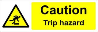 Picture of Caution trip hazard 