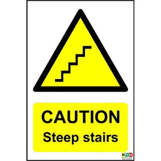 Picture of Caution Steep Stairs Sign