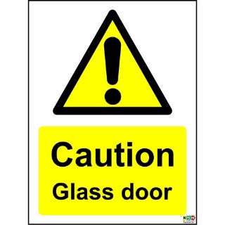 Picture of Caution Glass Door Sign