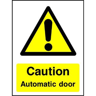 Picture of "Caution Automatic Door " Sign 