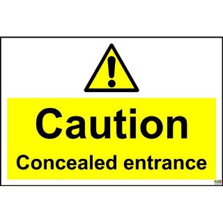 Picture of Caution Concealed Entrance 