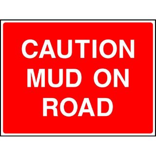 Picture of "Caution Mud On Road" Sign 