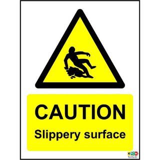 Picture of Caution Slippery Surface Sign