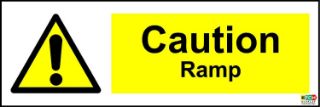 Picture of "Caution Ramp" Sign