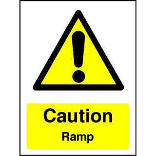 Picture of "Caution Ramp" Sign 