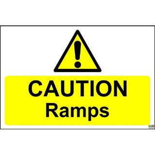 Picture of Caution Ramps Sign