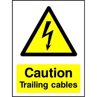 Picture of "Caution- Trailing Cables" Sign 