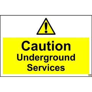 Picture of Caution Underground Services Safety Sign