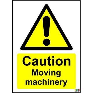 Picture of Caution Moving Machinery Safety Sign 