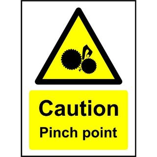 Picture of Caution Pinch Point Safety Sign