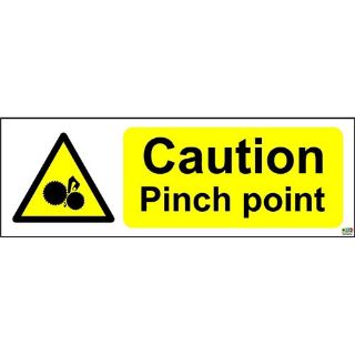 Picture of Caution Pinch Point Safety Sign 