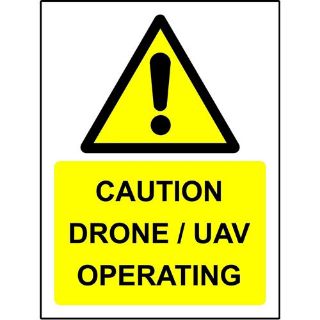 Picture of Caution Drone / Uav Operating Safety Sign