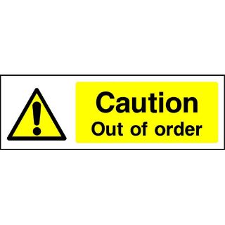 Picture of "Caution Out Of Order" Sign 