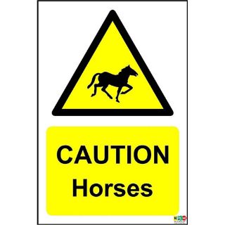 Picture of Caution Horses Sign 