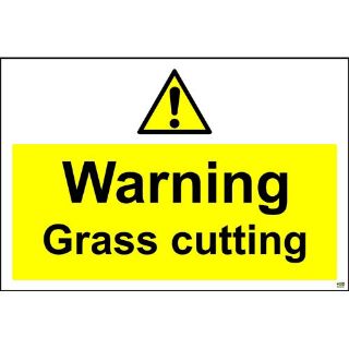Picture of Caution Grass Cutting Safety Sign