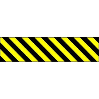 Picture of "Black And Yellow Left Horizontal Strips" Sign 