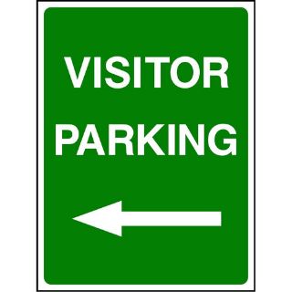 Picture of "Visitor Parking Left Arrow " Sign 