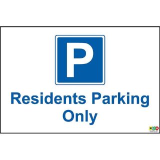 Picture of Residents Parking Only Sign 