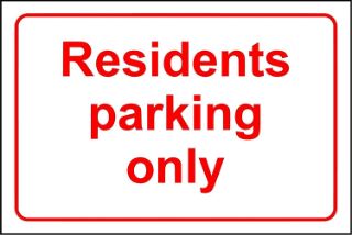 Picture of Residents parking only 