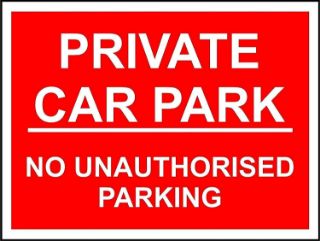 Picture of Private car park no unauthorised parking