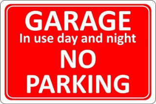 Picture of Garage in use day and night no parking