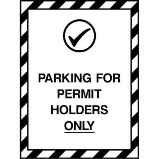 Picture of "Parking For Permit Holders Only" Sign 