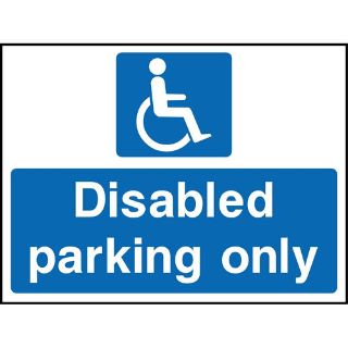 Picture of "Disabled Parking Only" Sign 