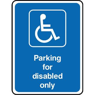 Picture of "Parking For Disabled Only" Sign 