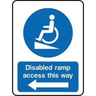 Picture of "Disabled Ramp Access This Way