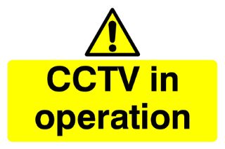 Picture of "Cctv In Operation" Sign 