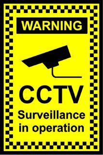 Picture of Cctv Surveillance In Operation Safety Sign