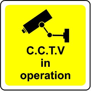 Picture of Cctv Security C.C.T.V. In Operation Safety Sign