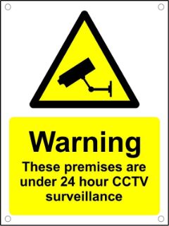 Picture of Warning These Premises Are Under 24 Hour CCTV Surveillance